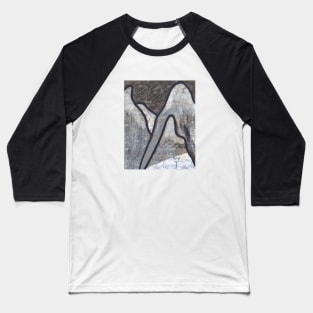 Abstract Mountains Baseball T-Shirt